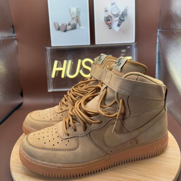 Nike Air Force 1 High Wheat/Flax Men’s Sz 8US - Picture 2 of 12